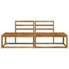 Sofa końcowa na zewnątrz 2 Sztuka Naturalny 182,5 x 63 x 73 cm