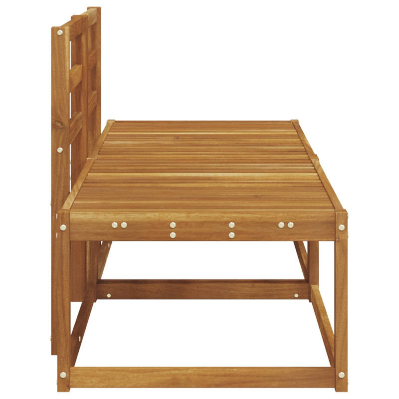 Sofa końcowa na zewnątrz 2 Sztuka Naturalny 182,5 x 63 x 73 cm