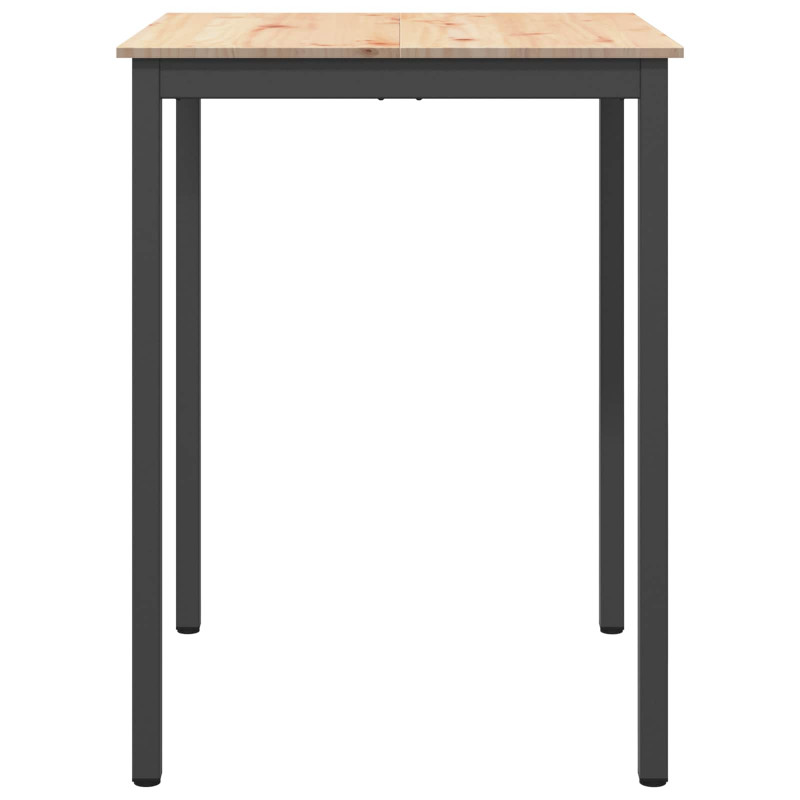 Stół barowy Naturalny 80 x 80 x 105 cm Lite drewno sosnowe