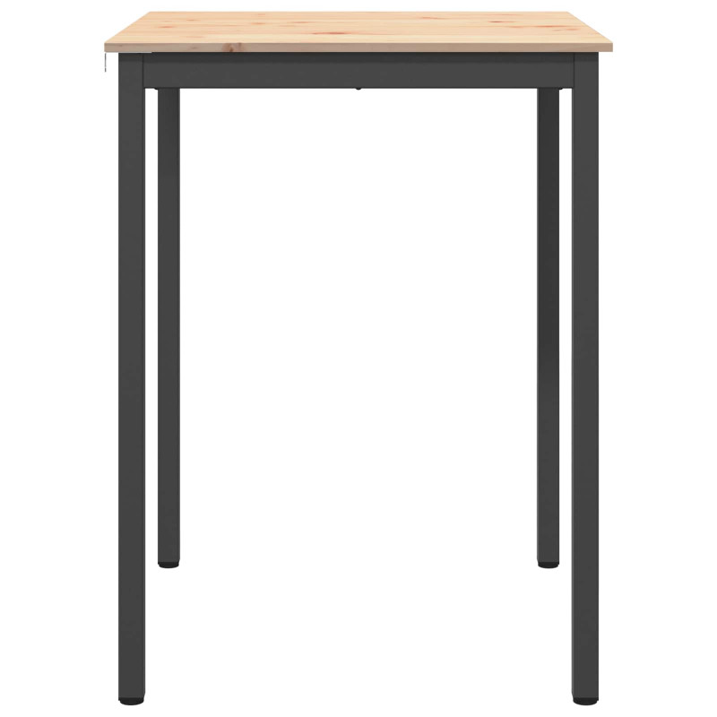Stół barowy Naturalny 80 x 80 x 105 cm Lite drewno sosnowe