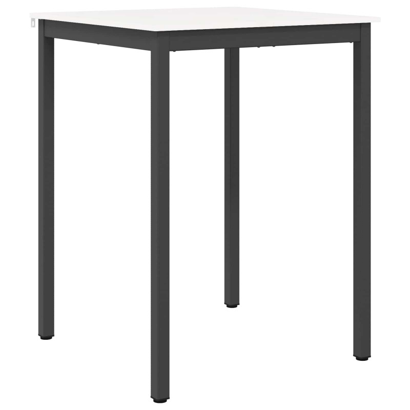Stół barowy Biały 80 x 80 x 105 cm Lite drewno sosnowe