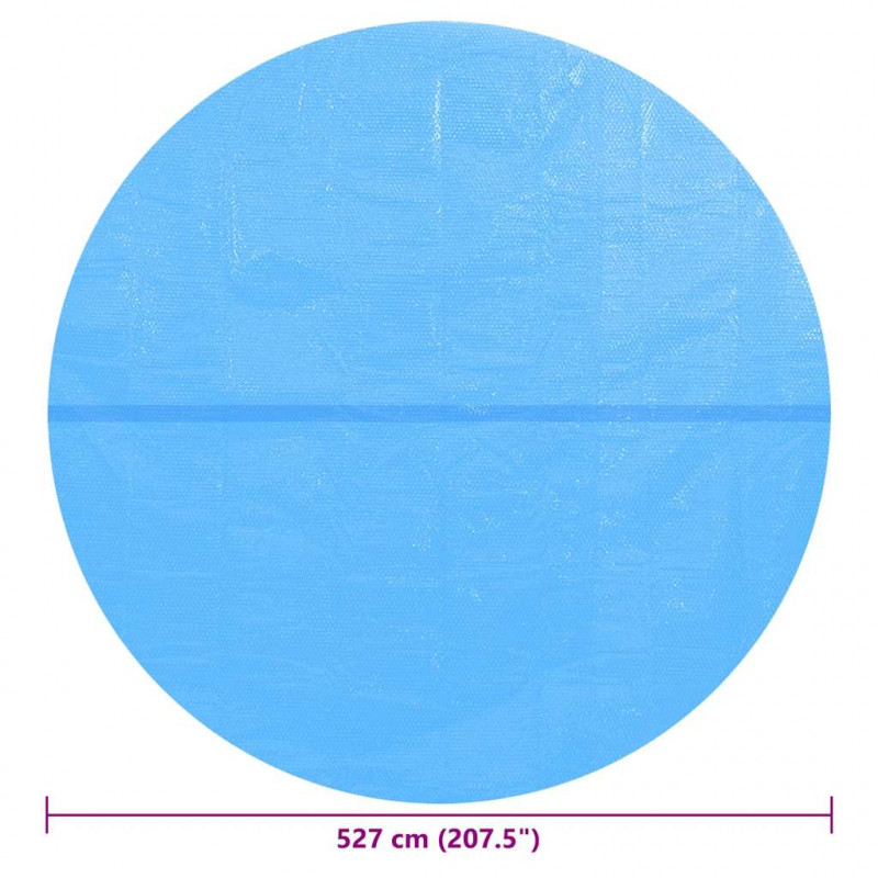 Pokrywa na basen, niebieska, 527 cm, PE