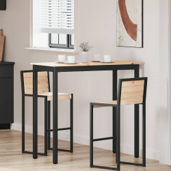 Stół barowy Naturalny 110 x 55 x 105 cm Lite drewno sosnowe
