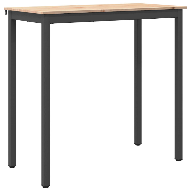 Stół barowy Naturalny 110 x 55 x 105 cm Lite drewno sosnowe