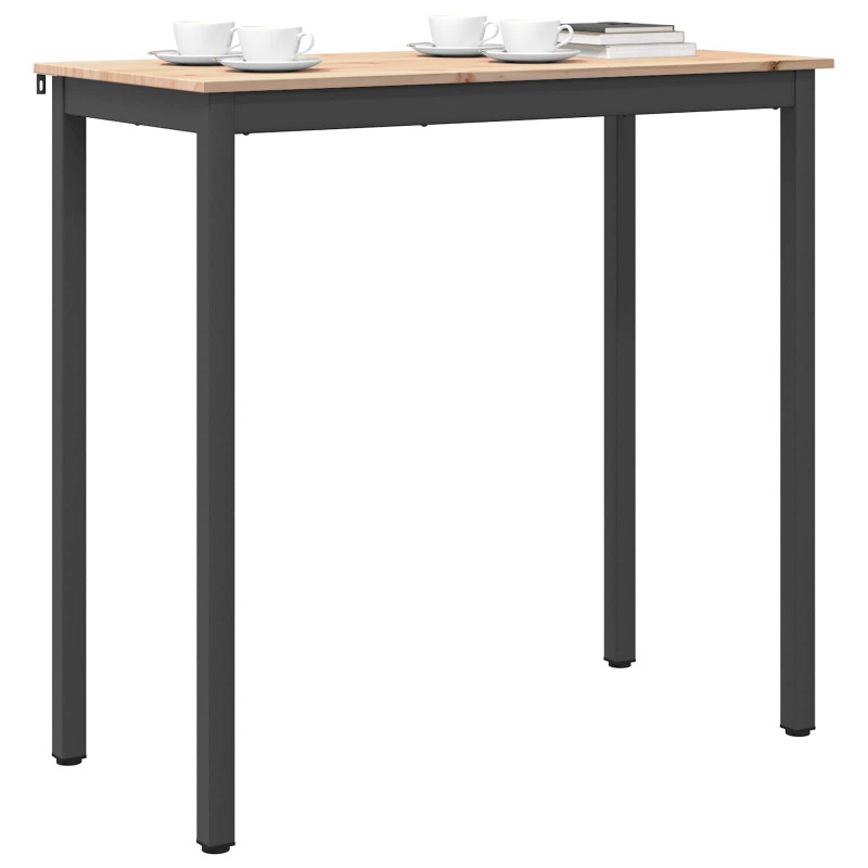 Stół barowy Naturalny 110 x 55 x 105 cm Lite drewno sosnowe