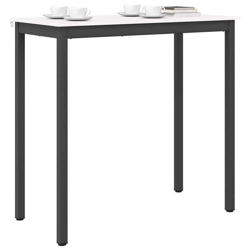 Stół barowy Biały 110 x 55 x 105 cm Lite drewno sosnowe