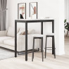 Stół barowy Biały 110 x 55 x 105 cm Lite drewno sosnowe