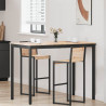 Stół barowy Naturalny 140 x 80 x 105 cm Lite drewno sosnowe