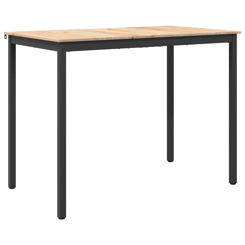 Stół barowy Naturalny 140 x 80 x 105 cm Lite drewno sosnowe