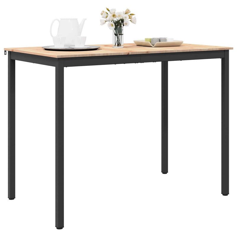Stół barowy Naturalny 140 x 80 x 105 cm Lite drewno sosnowe