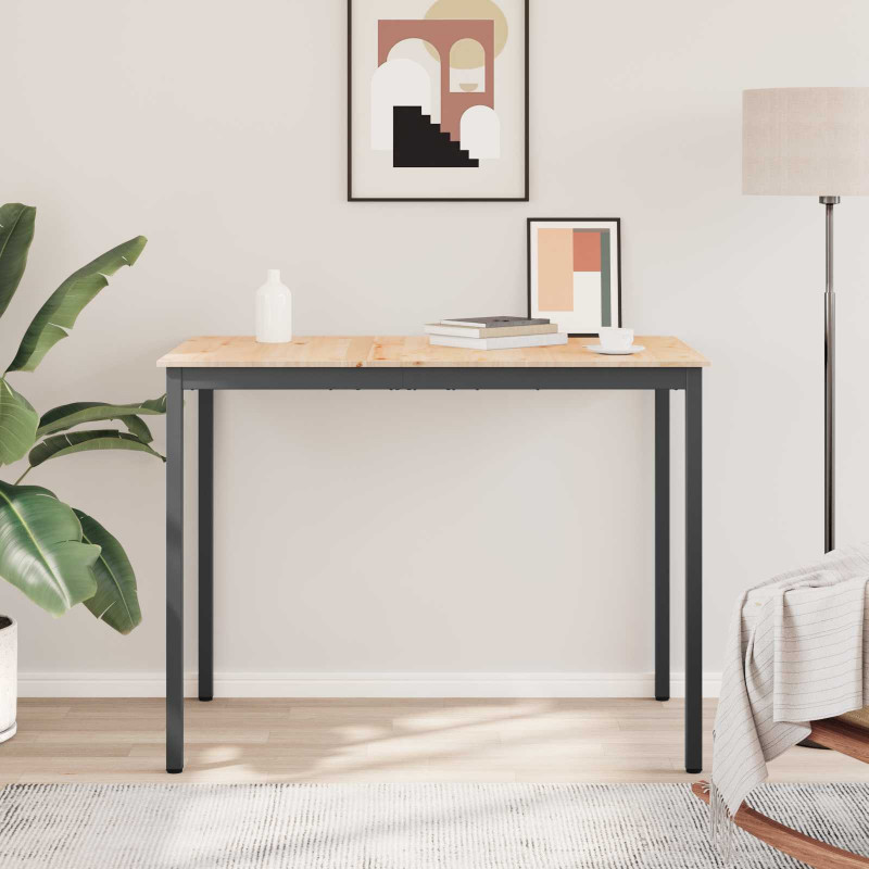 Stół barowy Naturalny 140 x 80 x 105 cm Lite drewno sosnowe