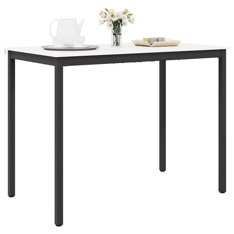 Stół barowy Biały 140 x 80 x 105 cm Lite drewno sosnowe