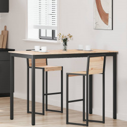 Stół barowy Naturalny 150 x 80 x 105 cm Lite drewno sosnowe