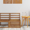 Środkowa sofa ogrodowa Lite Drewno Akacji Naturalny