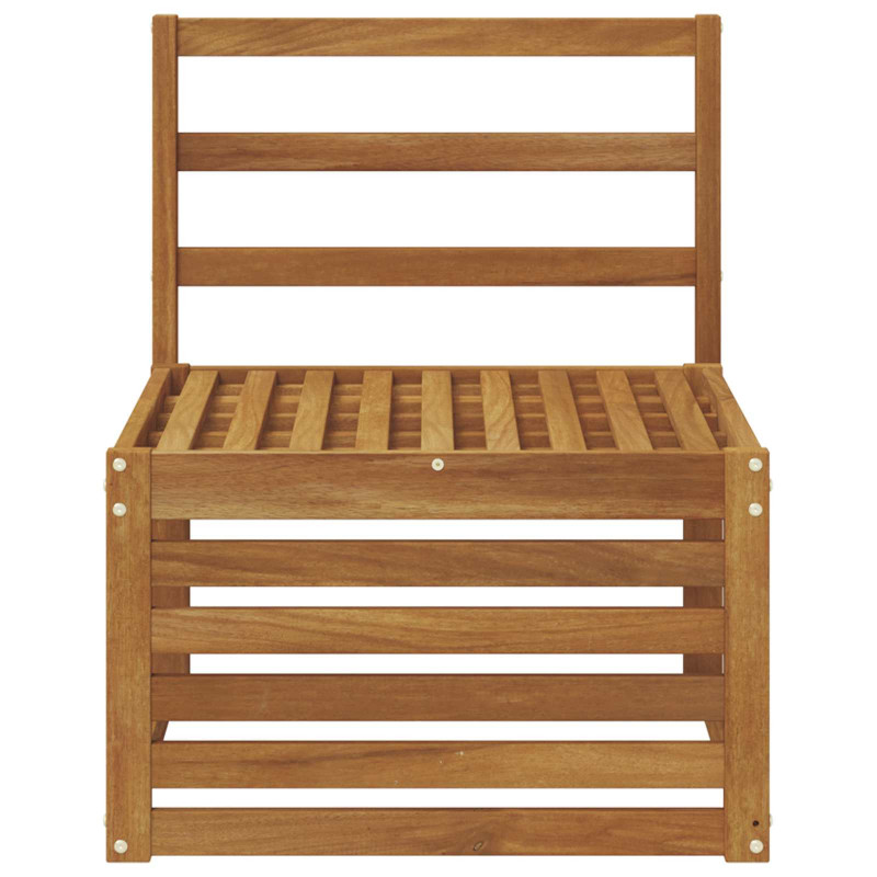 Środkowa sofa ogrodowa Lite Drewno Akacji Naturalny