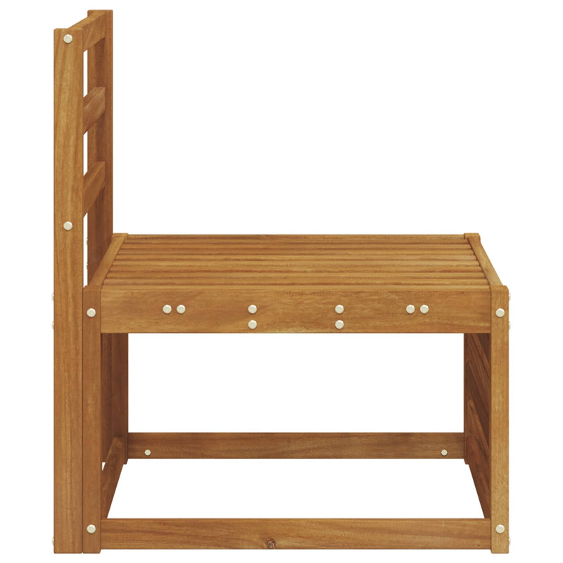 Środkowa sofa ogrodowa Lite Drewno Akacji Naturalny