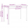 Stół barowy Naturalny 150 x 80 x 105 cm Lite drewno sosnowe