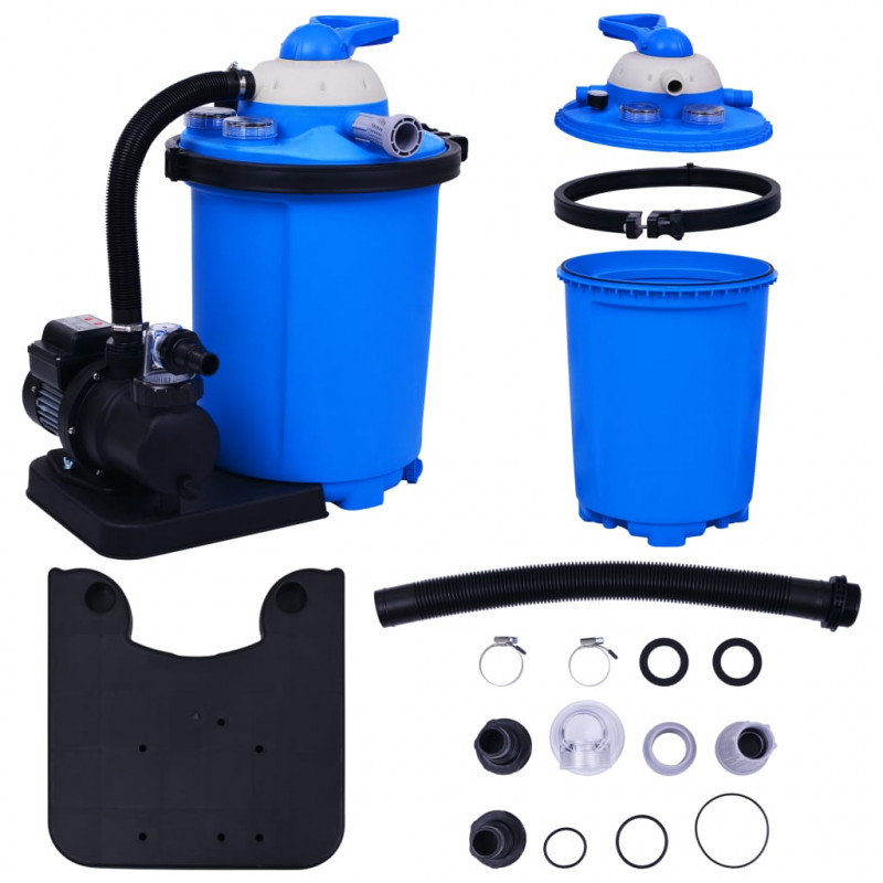 Piaskowa pompa filtrująca z zegarem, 550 W, 50 L