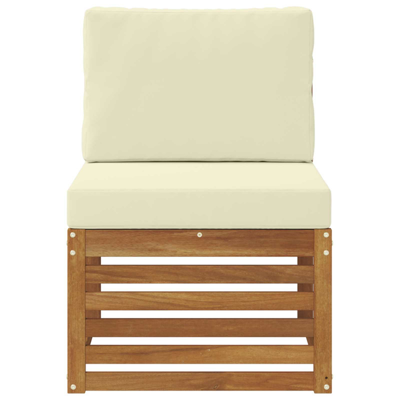 Środkowa sofa ogrodowa Lite Drewno Akacji Naturalny