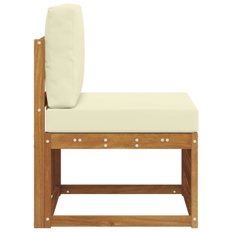 Środkowa sofa ogrodowa Lite Drewno Akacji Naturalny