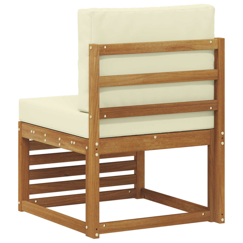 Środkowa sofa ogrodowa Lite Drewno Akacji Naturalny