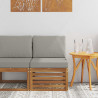 Środkowa sofa ogrodowa Lite Drewno Akacji Naturalny