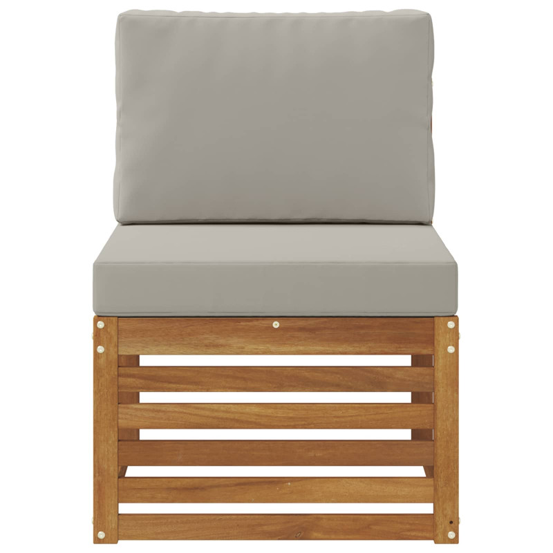 Środkowa sofa ogrodowa Lite Drewno Akacji Naturalny
