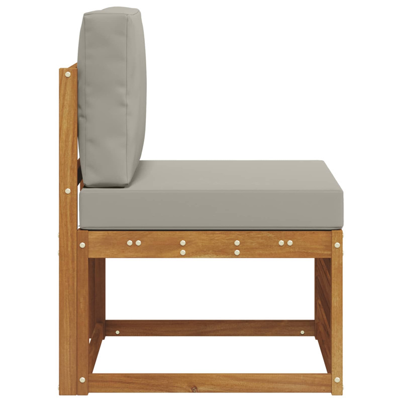 Środkowa sofa ogrodowa Lite Drewno Akacji Naturalny