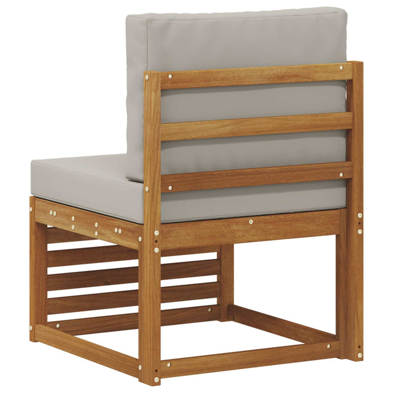 Środkowa sofa ogrodowa Lite Drewno Akacji Naturalny