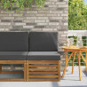 Środkowa sofa ogrodowa Lite Drewno Akacji Naturalny