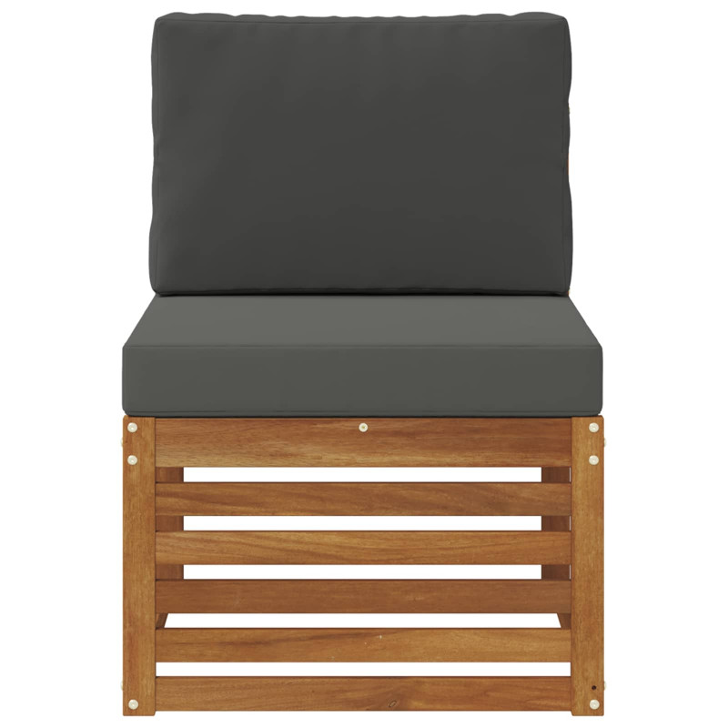 Środkowa sofa ogrodowa Lite Drewno Akacji Naturalny