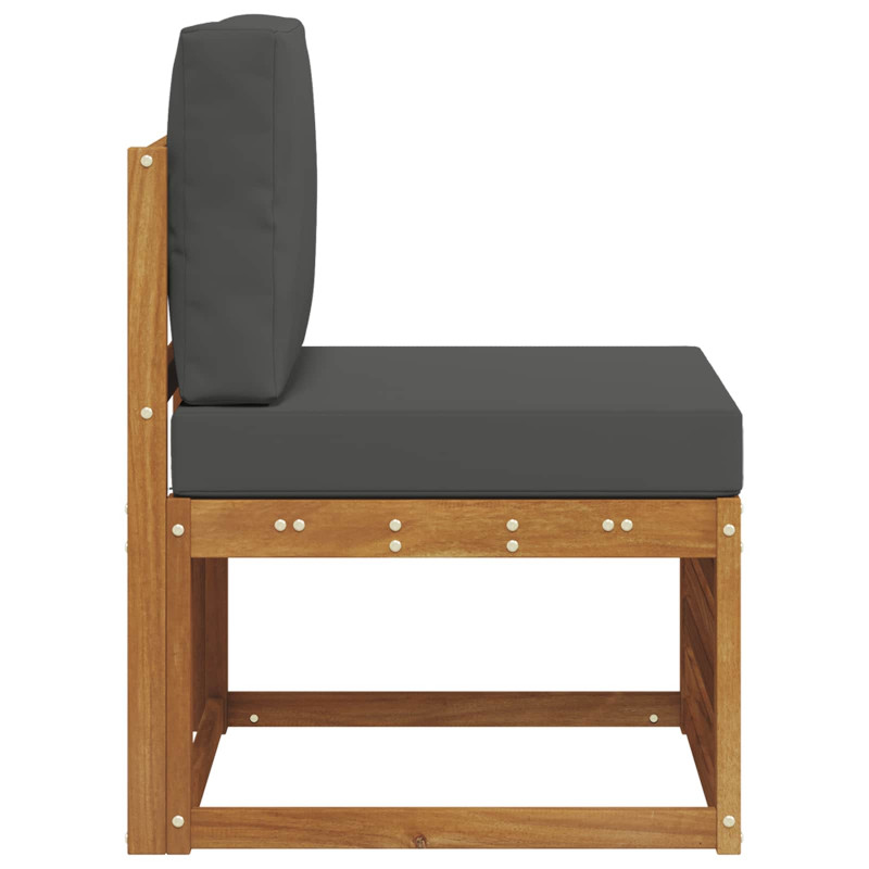 Środkowa sofa ogrodowa Lite Drewno Akacji Naturalny