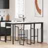 Stół barowy Biały 180 x 90 x 105 cm Lite drewno sosnowe