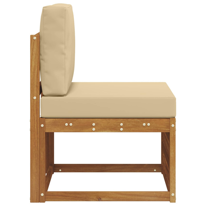 Środkowa sofa ogrodowa Lite Drewno Akacji Naturalny