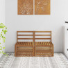 2 Sztuka Środkowa sofa ogrodowa Lite Drewno Akacji Naturalny