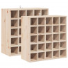 Regał na wino 2 pcs Naturalny 56 x 25 x 56 cm