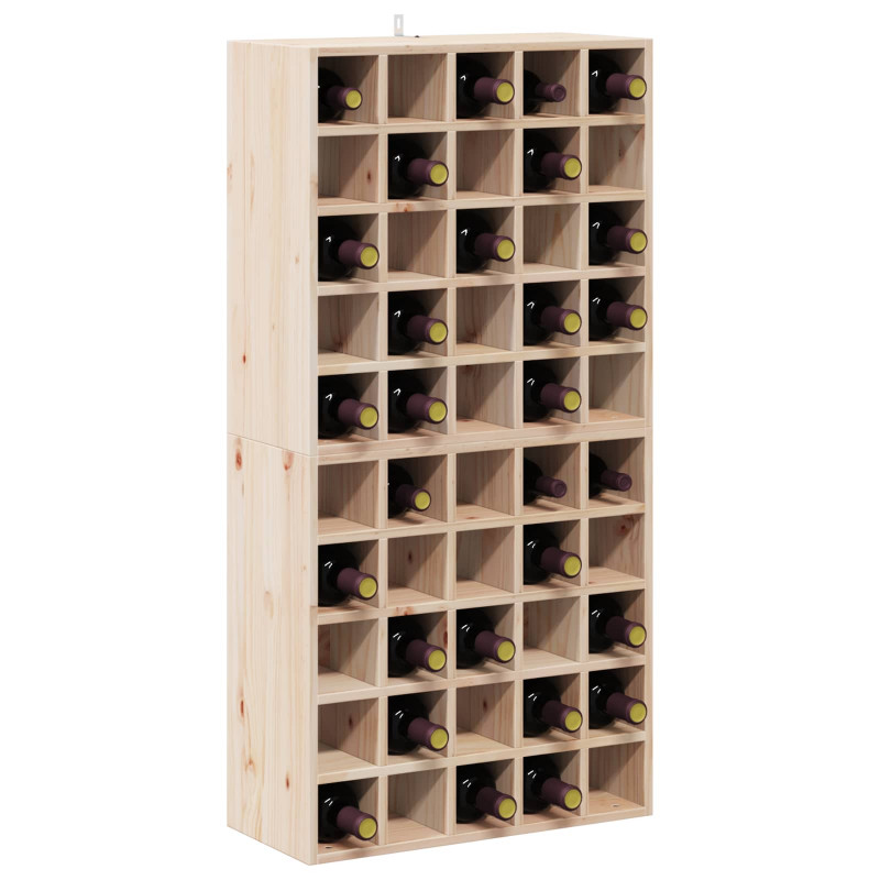 Regał na wino 2 pcs Naturalny 56 x 25 x 56 cm