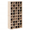 Regał na wino 2 pcs Naturalny 56 x 25 x 56 cm