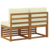 2 Sztuka Środkowa sofa ogrodowa Lite Drewno Akacji Naturalny