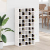 Regał na wino 2 pcs Biały 56 x 25 x 56 cm Lite drewno sosnowe