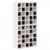 Regał na wino 2 pcs Biały 56 x 25 x 56 cm Lite drewno sosnowe