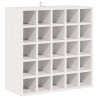 Regał na wino 2 pcs Biały 56 x 25 x 56 cm Lite drewno sosnowe