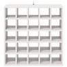 Regał na wino 2 pcs Biały 56 x 25 x 56 cm Lite drewno sosnowe