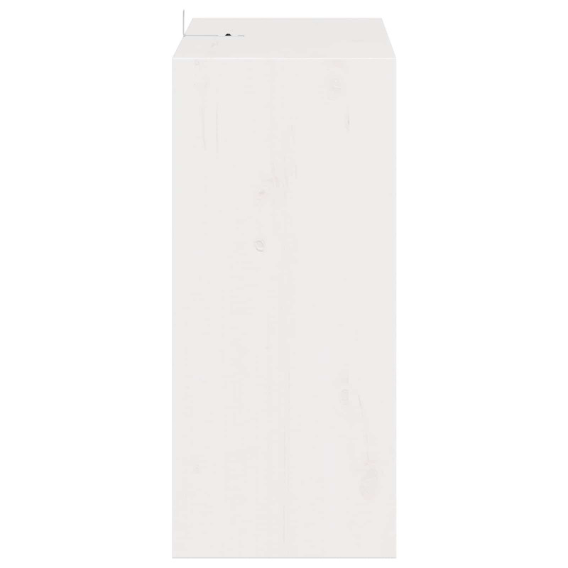 Regał na wino 2 pcs Biały 56 x 25 x 56 cm Lite drewno sosnowe