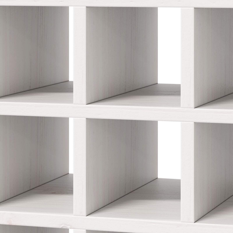 Regał na wino 2 pcs Biały 56 x 25 x 56 cm Lite drewno sosnowe