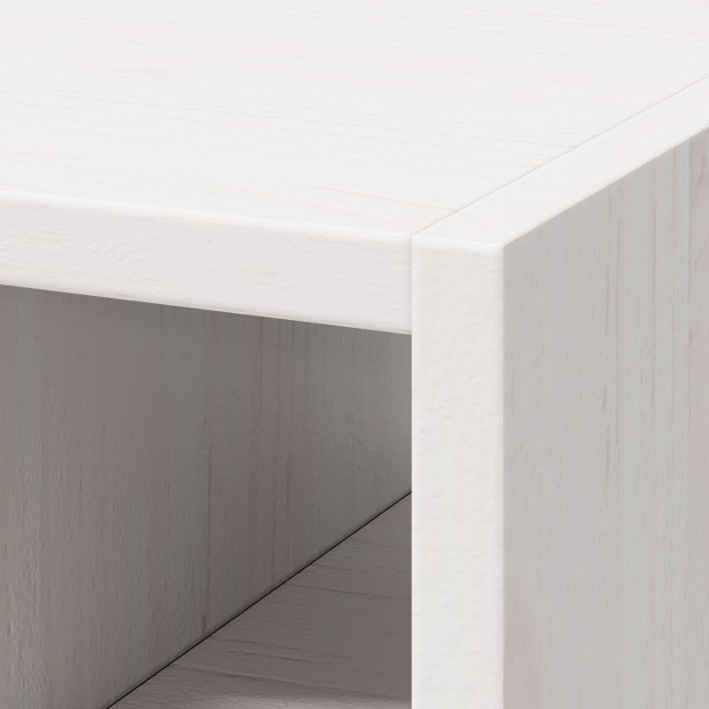 Regał na wino 2 pcs Biały 56 x 25 x 56 cm Lite drewno sosnowe