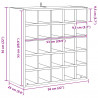 Regał na wino 2 pcs Biały 56 x 25 x 56 cm Lite drewno sosnowe