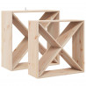 Regał na wino 2 pcs Naturalny 62 x 25 x 62 cm