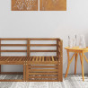 Sofa narożna na zewnątrz Lite Drewno Akacji Naturalny