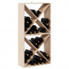 Regał na wino 2 pcs Naturalny 62 x 25 x 62 cm